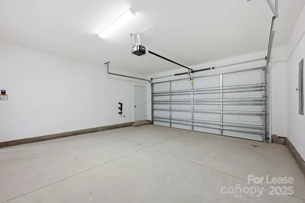 a view of a garage