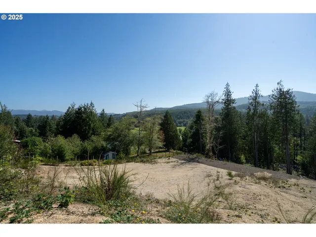 a view of outdoor space with mountain view