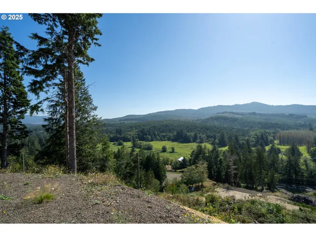 a view of an outdoor space with mountain view