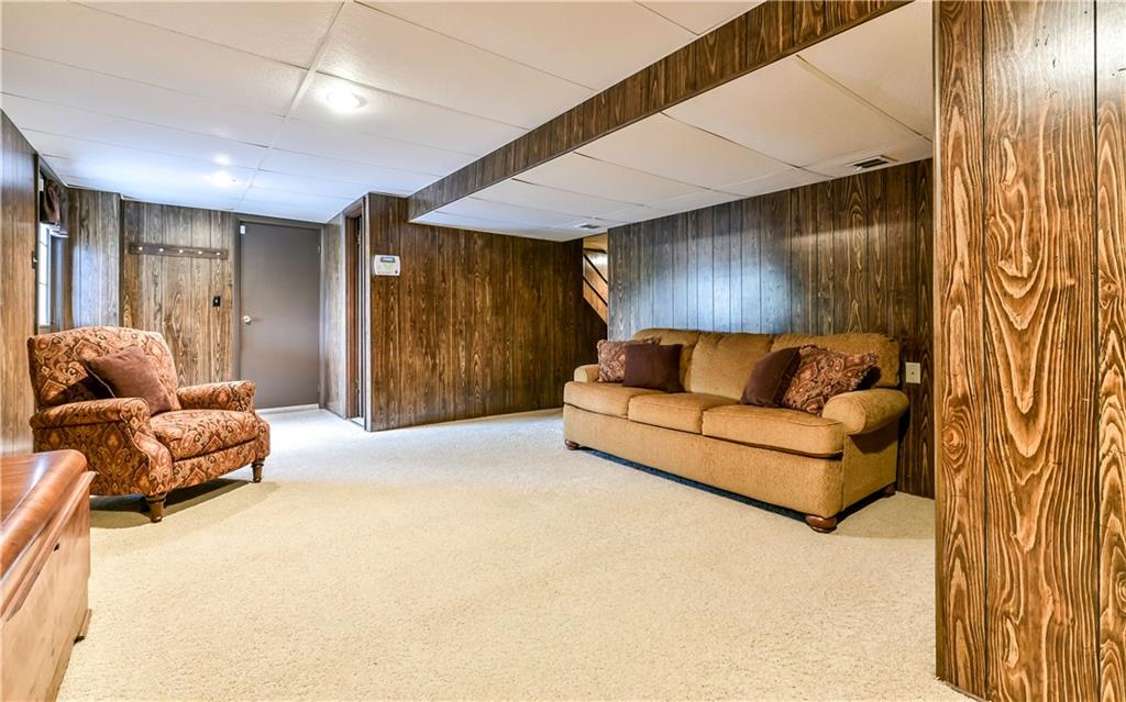 210 Woodcroft Road Economy, PA 15005 - Photo 19 of 25 Finished game room features full bathroom and storage room.