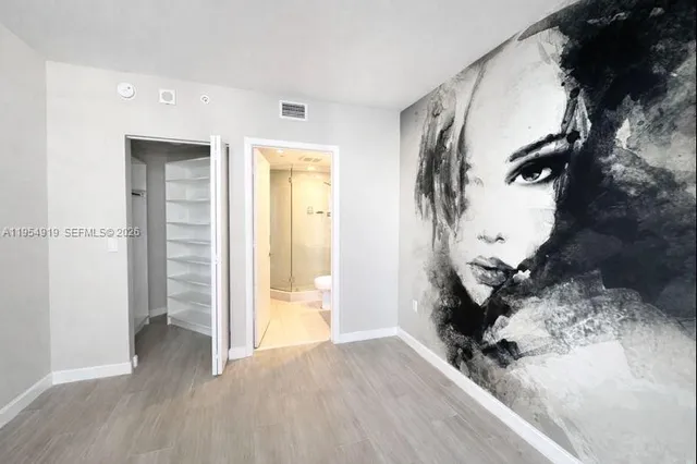 wooden floor in a gallery