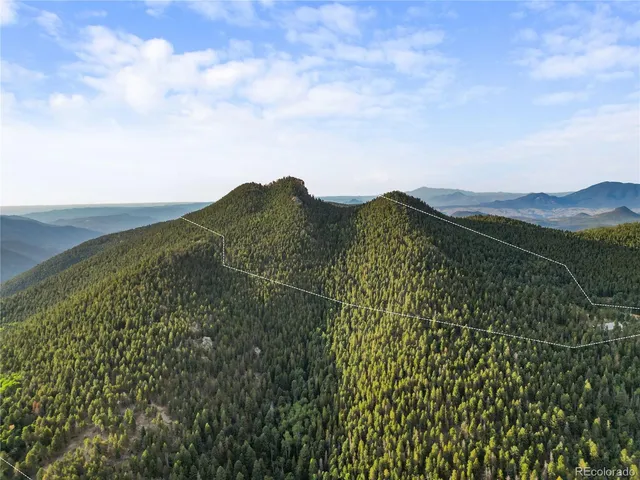 a view of a large mountain