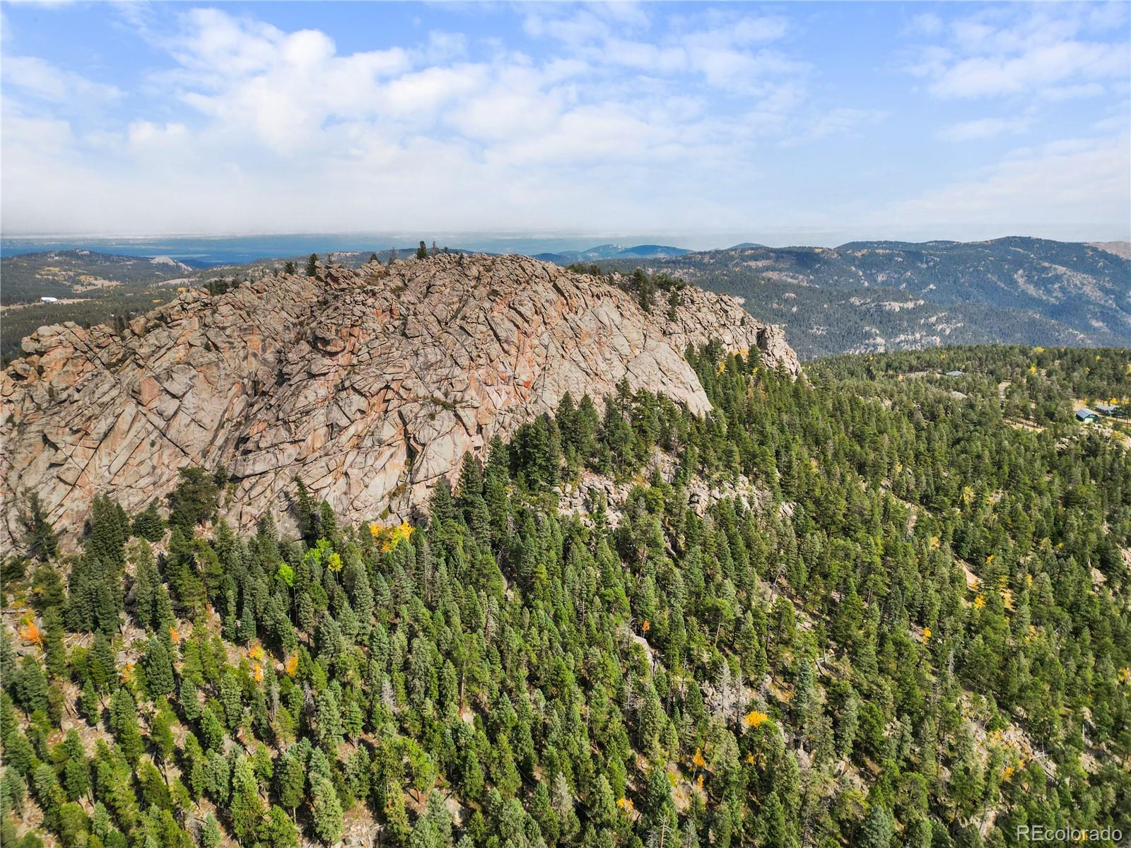 26273 Richmond Hill Road Conifer, CO 80433 - Photo 45 of 47 an aerial view of houses covered in trees