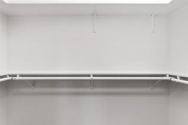 a close up view of racks on th wall