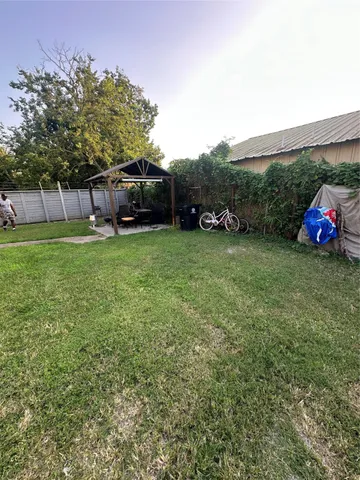 a view of wooden door