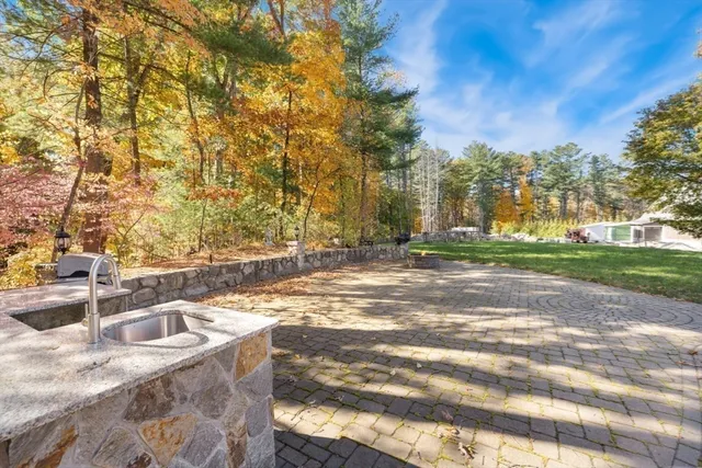 a backyard of a house