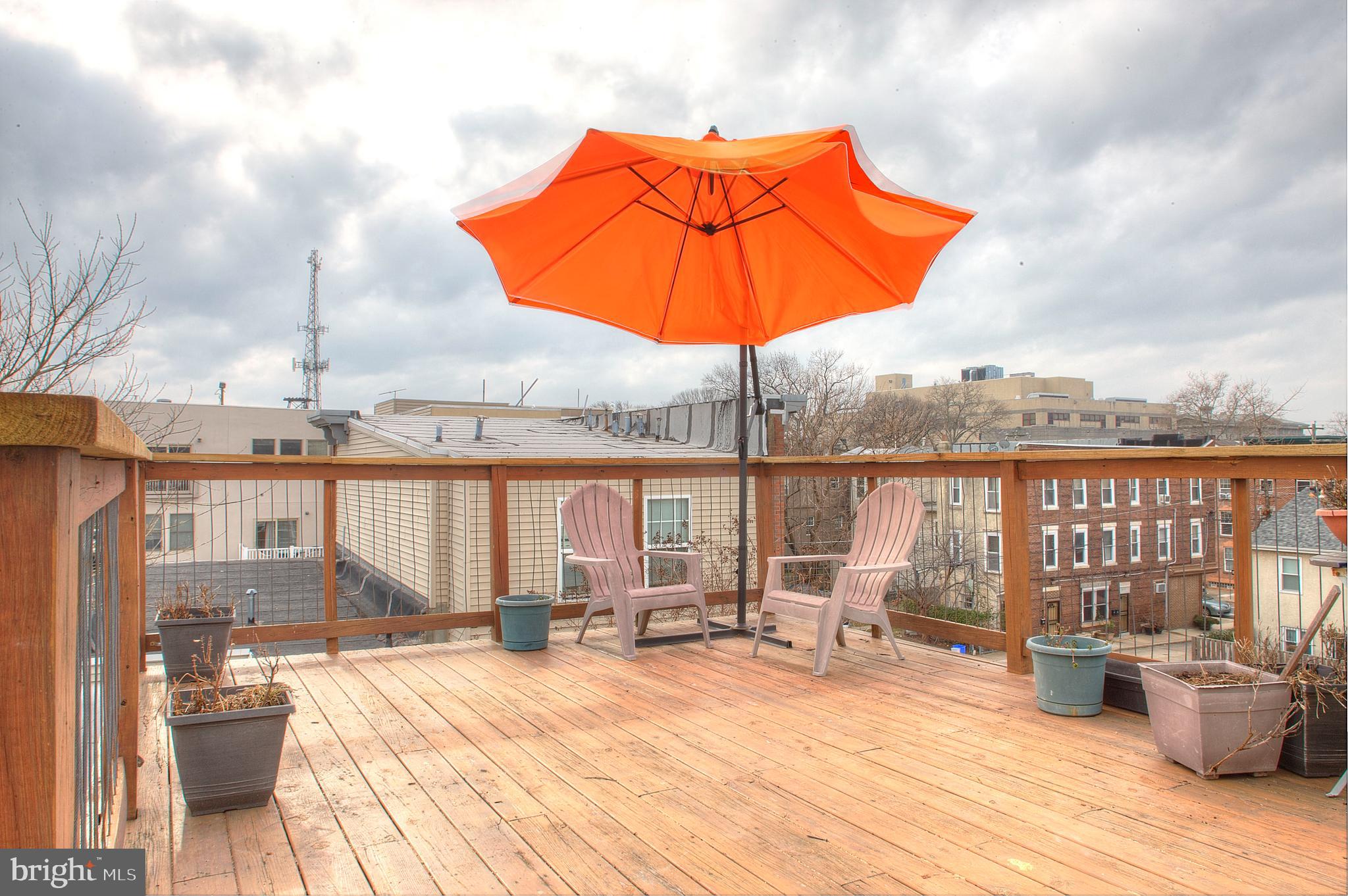 1228 Catharine Street Philadelphia, PA 19147 - Photo 25 of 32 a view of balcony with outdoor seating and city view