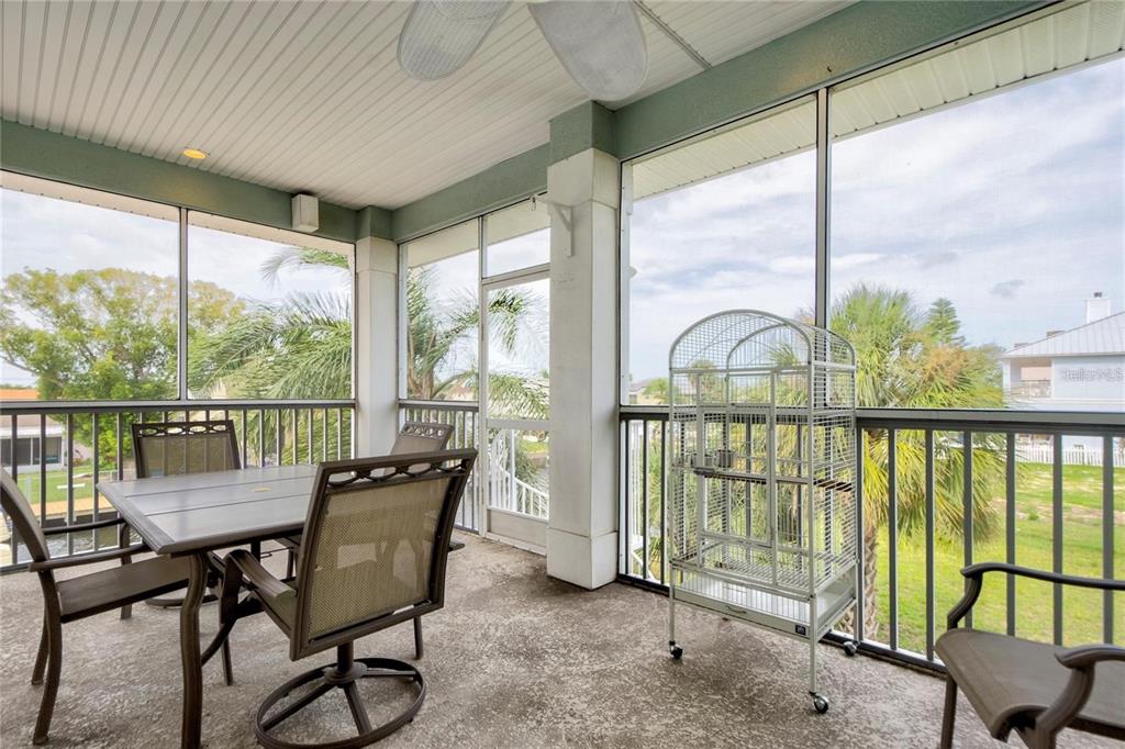 7352 Gulf Way Hudson, FL 34667 - Photo 28 of 69 a view of a balcony with furniture