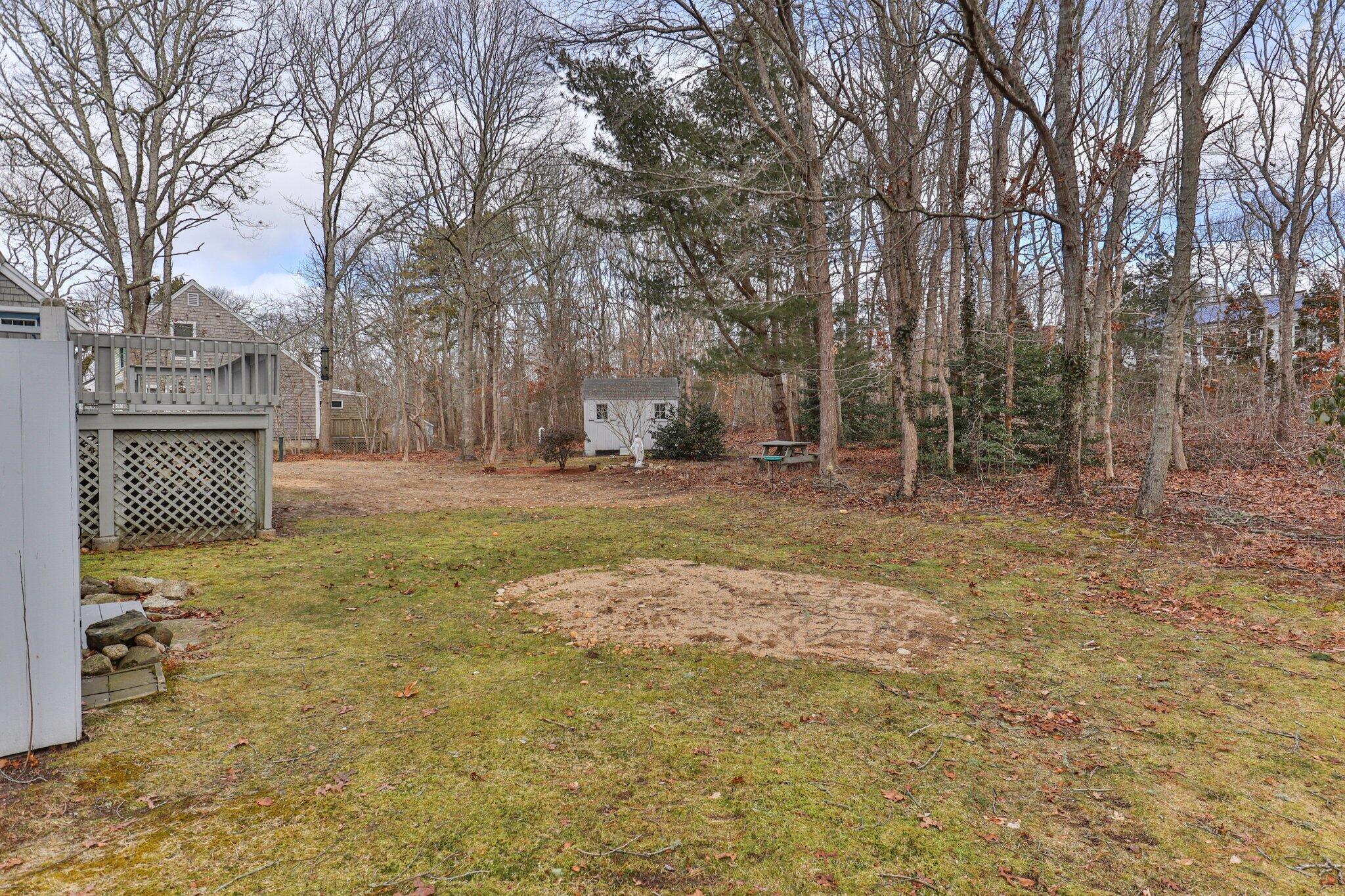52 Goose Point Road Centerville, MA 02601 - Photo 63 of 71 a backyard of a house with lots of green space