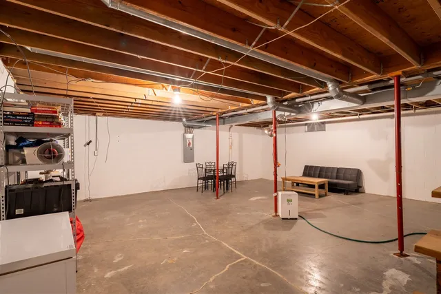 a view of storage and utility room