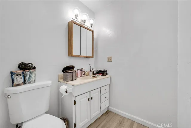 a bathroom with a glass door shower