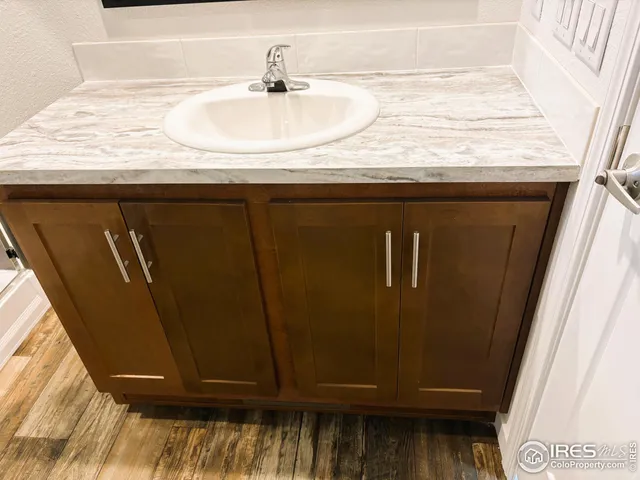 a bathroom with a sink
