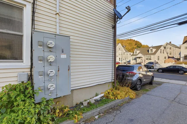 a view of a couch in front of a house