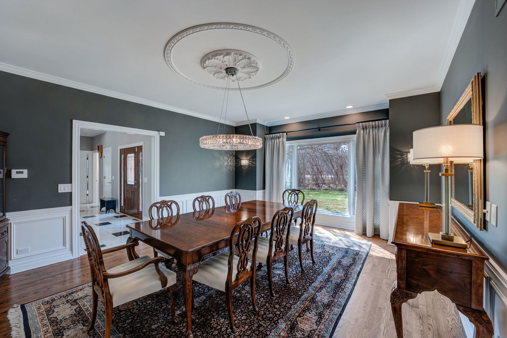 791 South Ridge Road Lake Forest, IL 60045 - Photo 8 of 40 a view of a dining room with furniture window and outside view