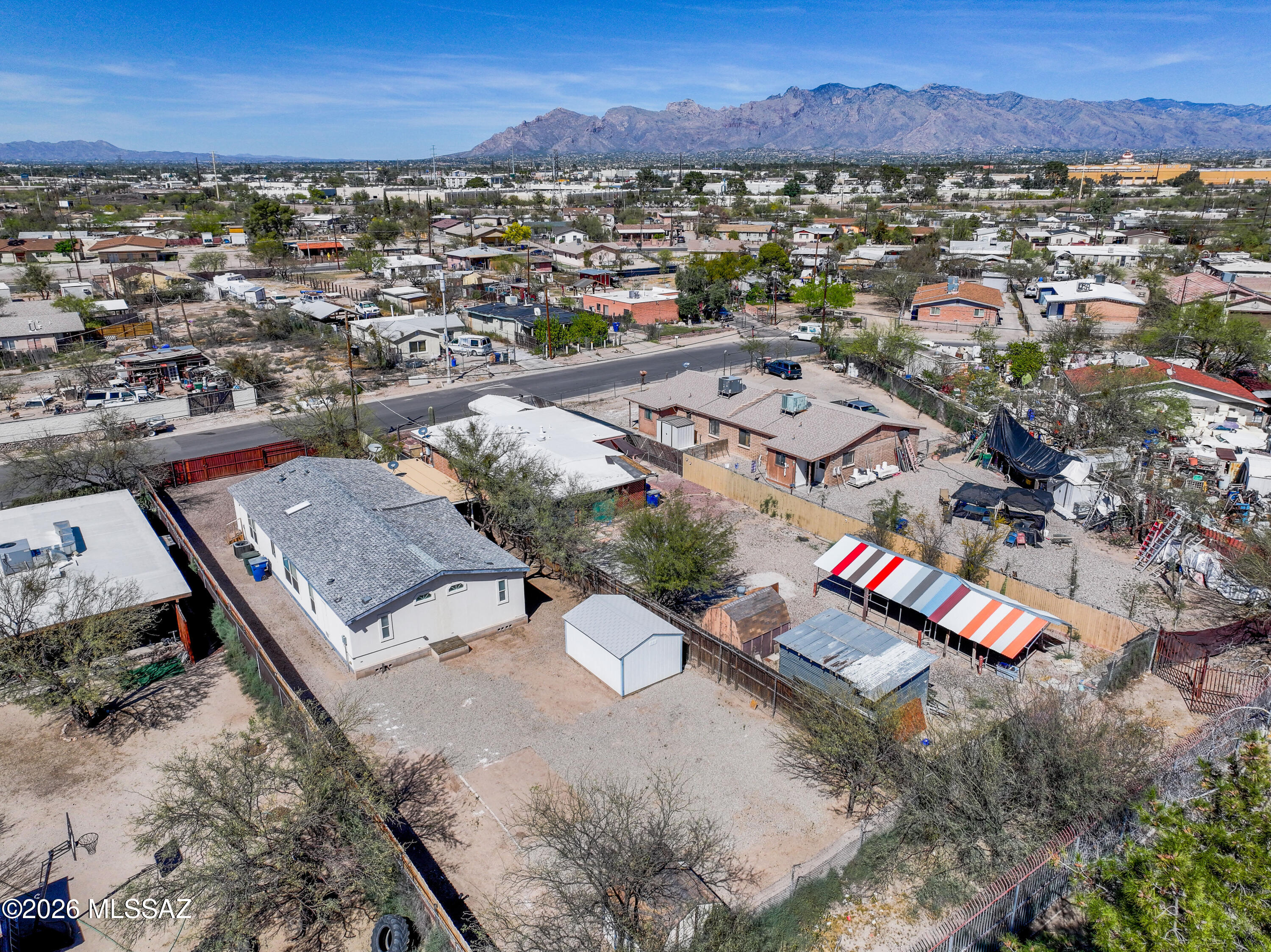 1449 West Hualpai Road Tucson, AZ 85745 - Photo 43 of 49 an aerial view of residential house with an outdoor space