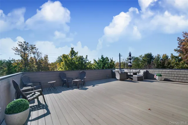 a view of outdoor space with seating