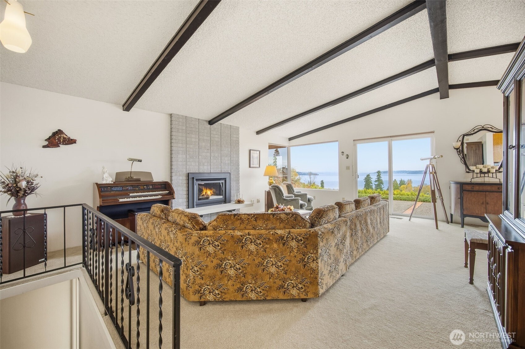 204 Southwest 298th Place Federal Way, WA 98023 - Photo 15 of 31 a living room with furniture a fireplace and a flat screen tv