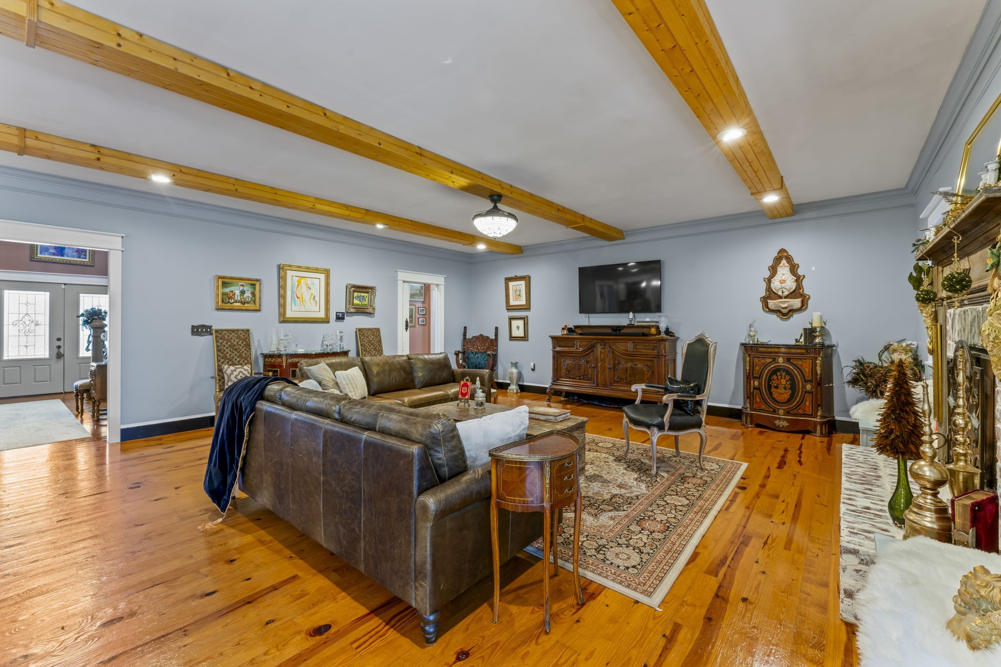 4701 Browns Mill Road Lascassas, TN 37085 - Photo 13 of 89 a living room with furniture and a flat screen tv