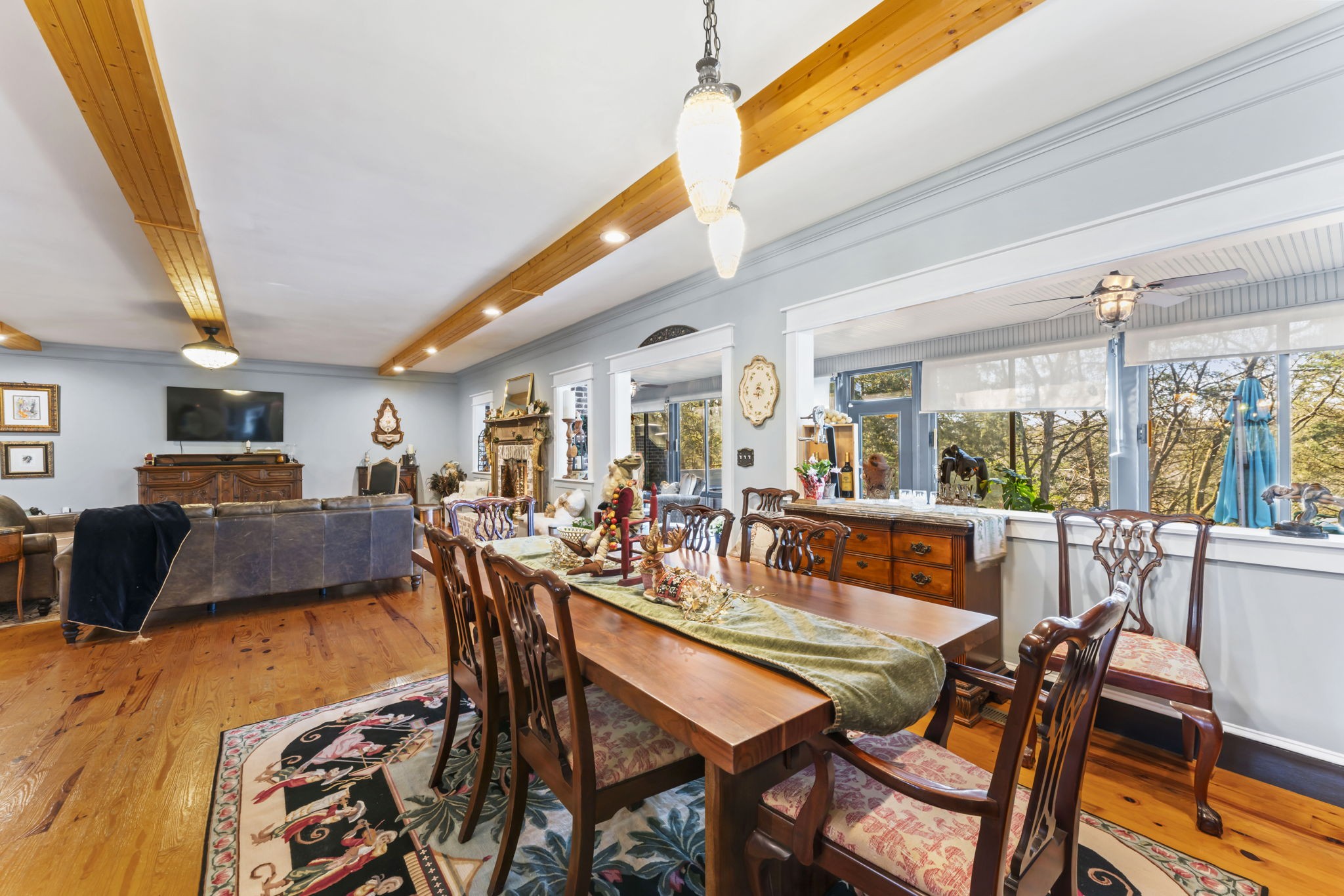 4701 Browns Mill Road Lascassas, TN 37085 - Photo 26 of 89 a dining room with furniture and wooden floor