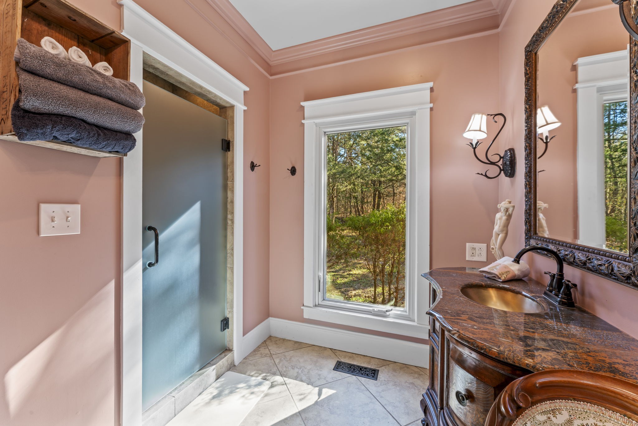 4701 Browns Mill Road Lascassas, TN 37085 - Photo 38 of 89 a bathroom with a sink and a mirror