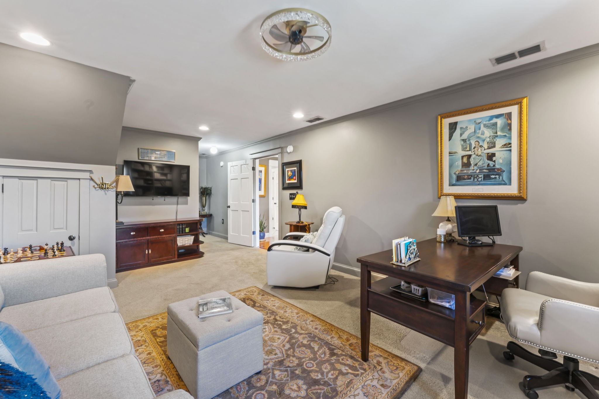 4701 Browns Mill Road Lascassas, TN 37085 - Photo 48 of 89 a work room with furniture and a flat screen tv