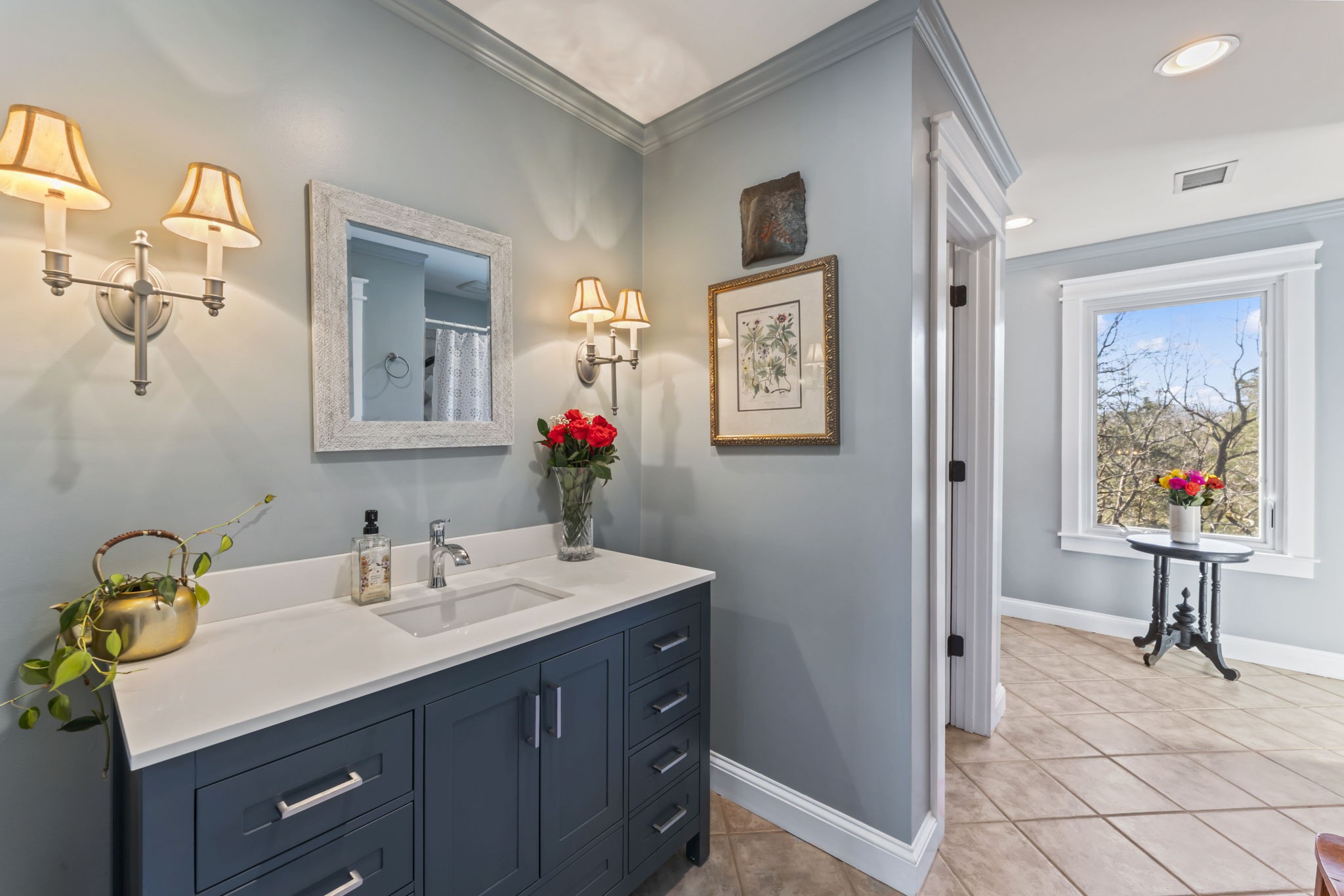 4701 Browns Mill Road Lascassas, TN 37085 - Photo 59 of 89 a bathroom with a sink double vanity and a mirror