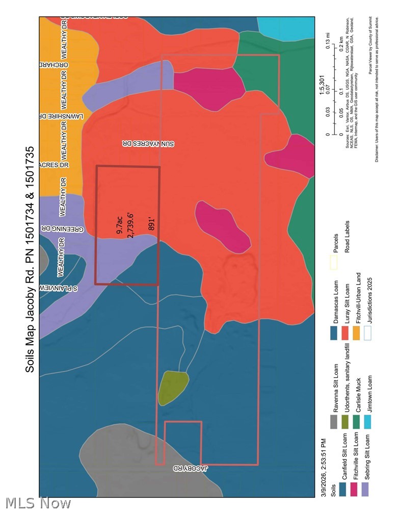 V/l Approx 62-ac V/l Approx 62-ac Jacoby Road Akron, OH 44321 - Photo 6 of 6 Soils Map