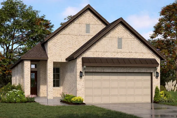 a view of house with backyard space and garden