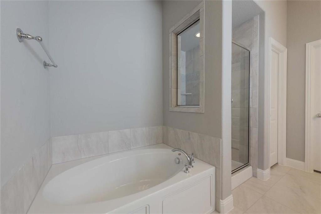 867 Forest Street Little Elm, TX 76227 - Photo 19 of 22 a bathroom with a bathtub
