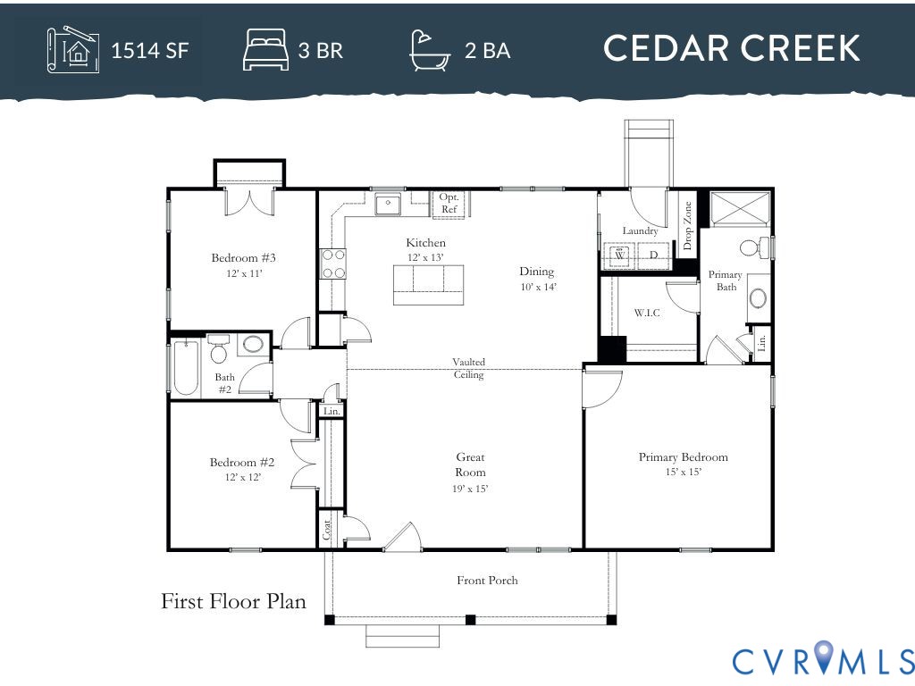 Tbd Lot E Briery Way Road Farmville, VA 23901 - Photo 13 of 13 Cedar Creek Floor Plan