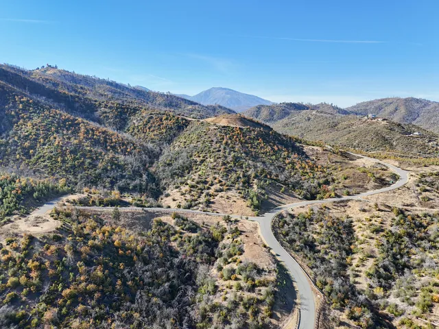 a view of city and mountain