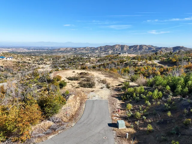 a view of a mountain range with lush green forest
