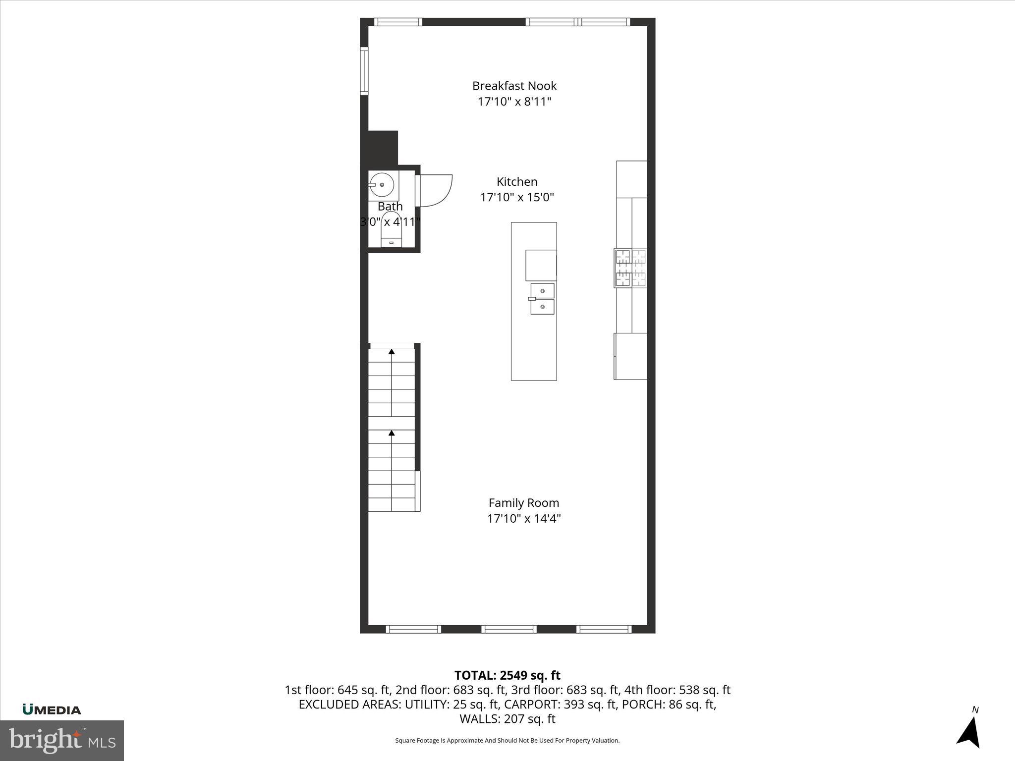 509 Randolph Street Northwest, Unit 2 Washington, DC 20011 - Photo 23 of 23 a picture of a floor plan