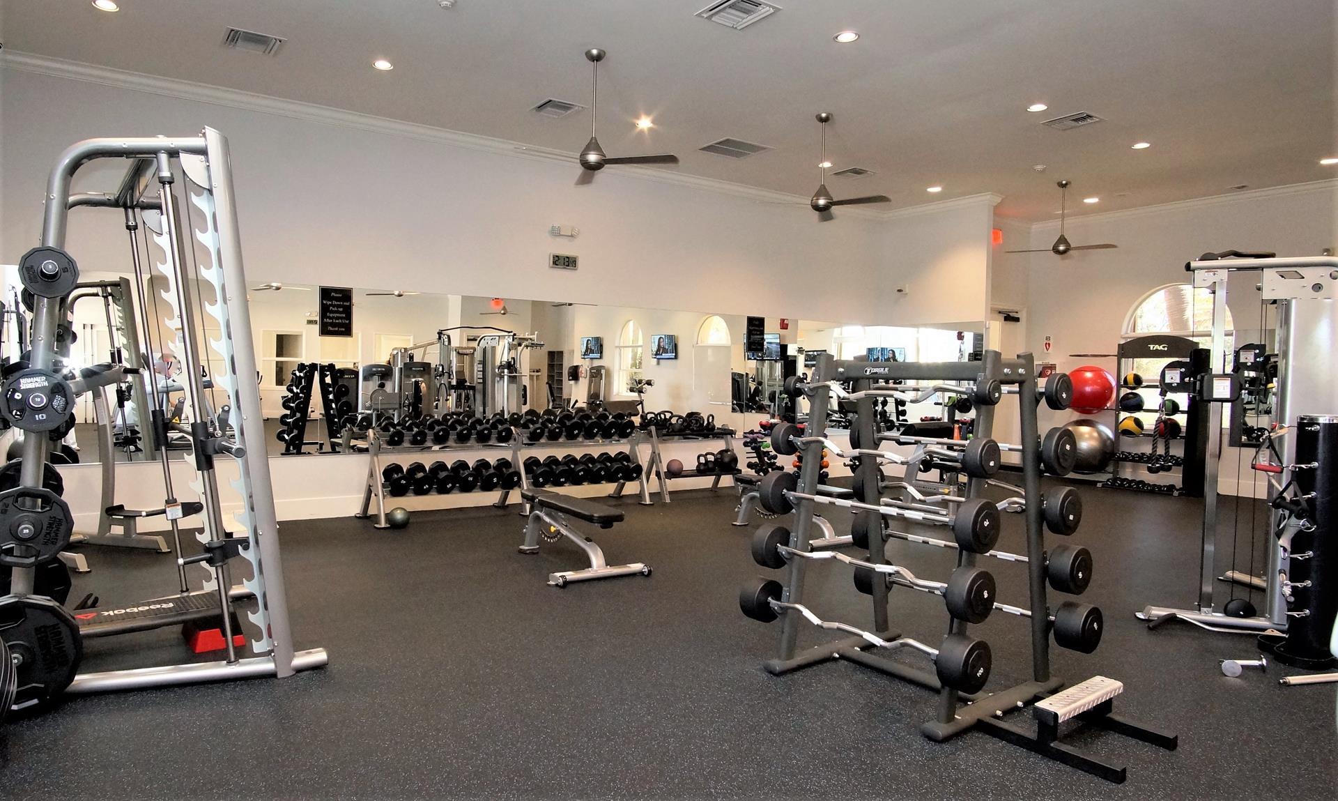 4688 Manderly Drive Wellington, FL 33449 - Photo 52 of 55 a view of a room with gym equipment