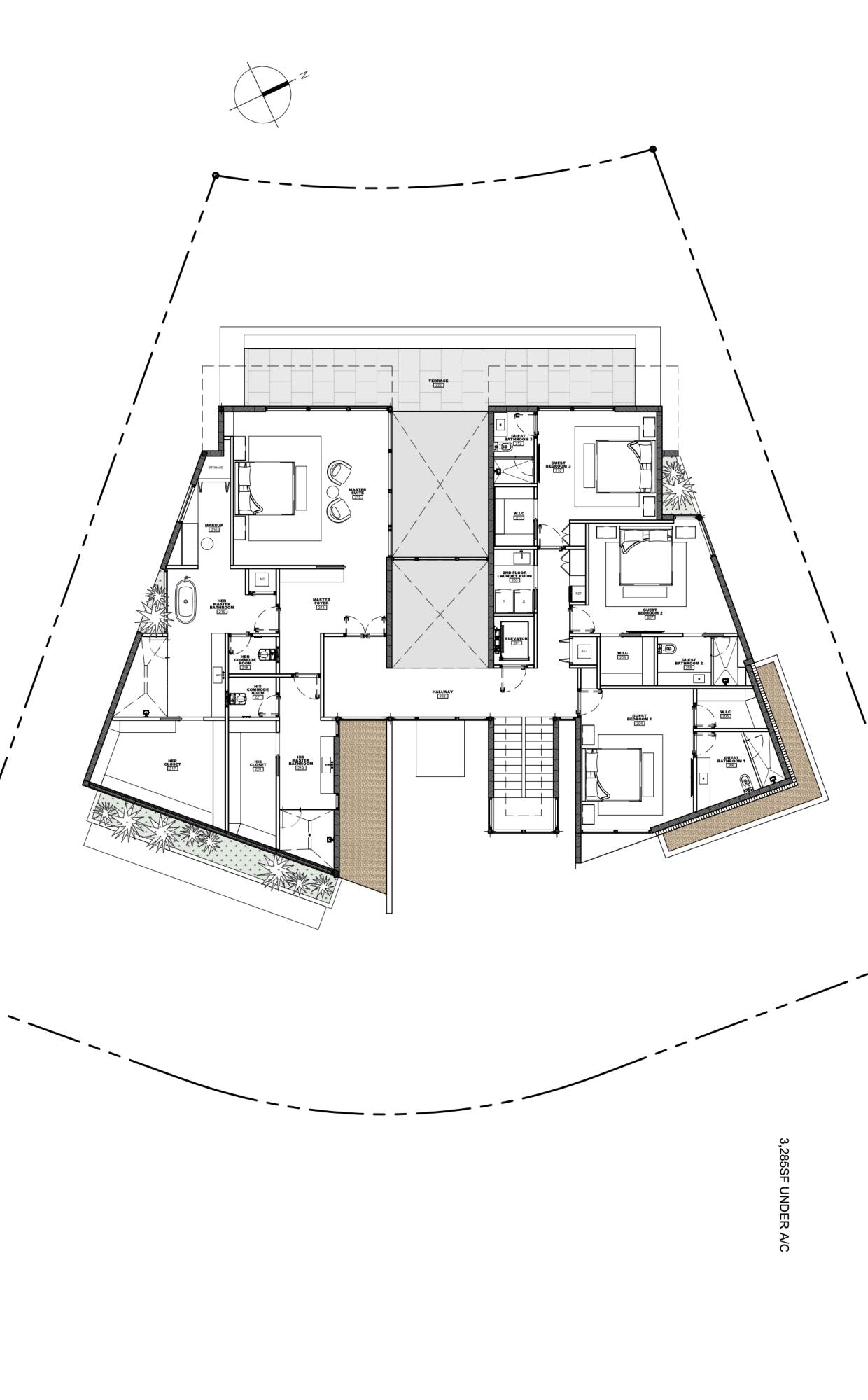 651 Golden Harbour Drive Boca Raton, FL 33432 - Photo 15 of 16 Floor Plan Level 2
