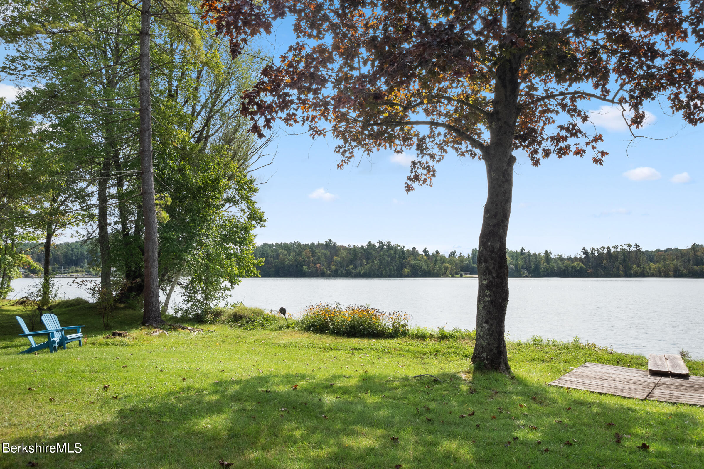 61 Bramble Lane Lenox, MA 01240 - Photo 32 of 42 a lake view with a yard and lake view
