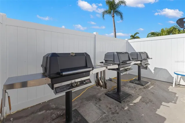 a view of a balcony with an ocean view