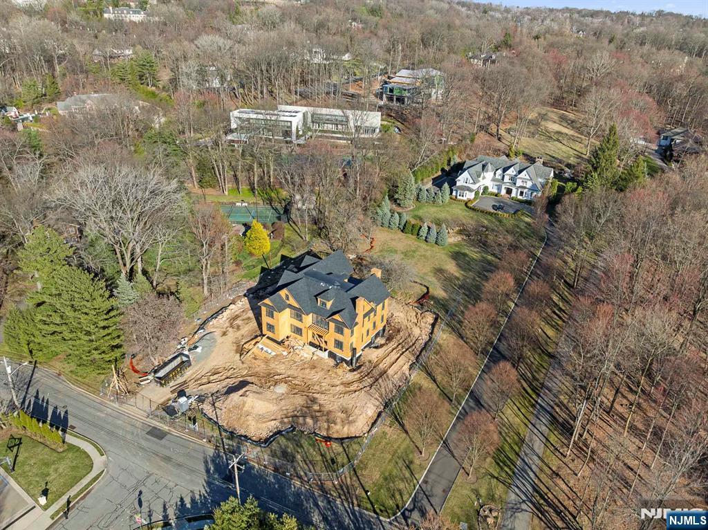 379 Anderson Avenue Alpine, NJ 07620 - Photo 8 of 14 an aerial view of a house with a yard