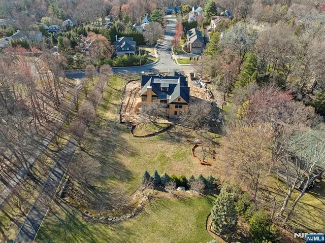 a view of a lake with a house
