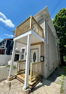 a front view of a house