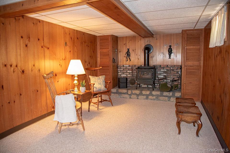 55 Summit Road Spring Valley, NY 10977 - Photo 24 of 33 Gas fireplace stove heats the basement