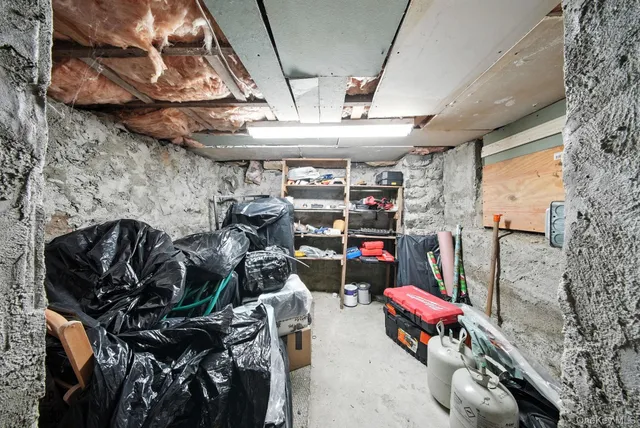 a view of storage and utility room