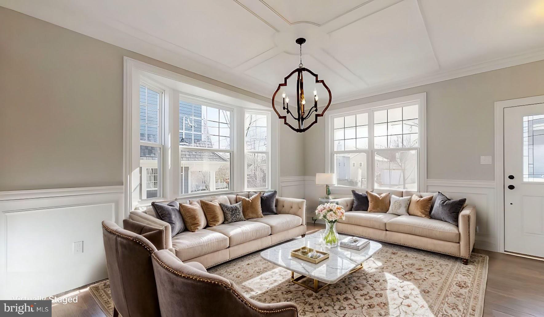 396 A Tavistock Boulevard Haddonfield, NJ 08033 - Photo 10 of 29 a living room with furniture and floor to ceiling windows