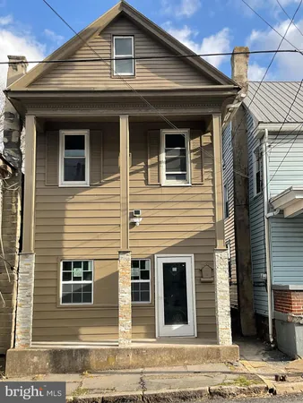 a front view of a house