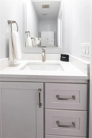 a close view of sink