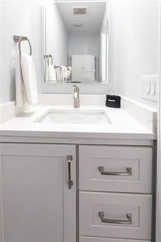 a close view of sink