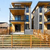 a view of a building with a outdoor space