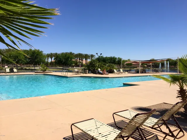 a view of swimming pool and lake view