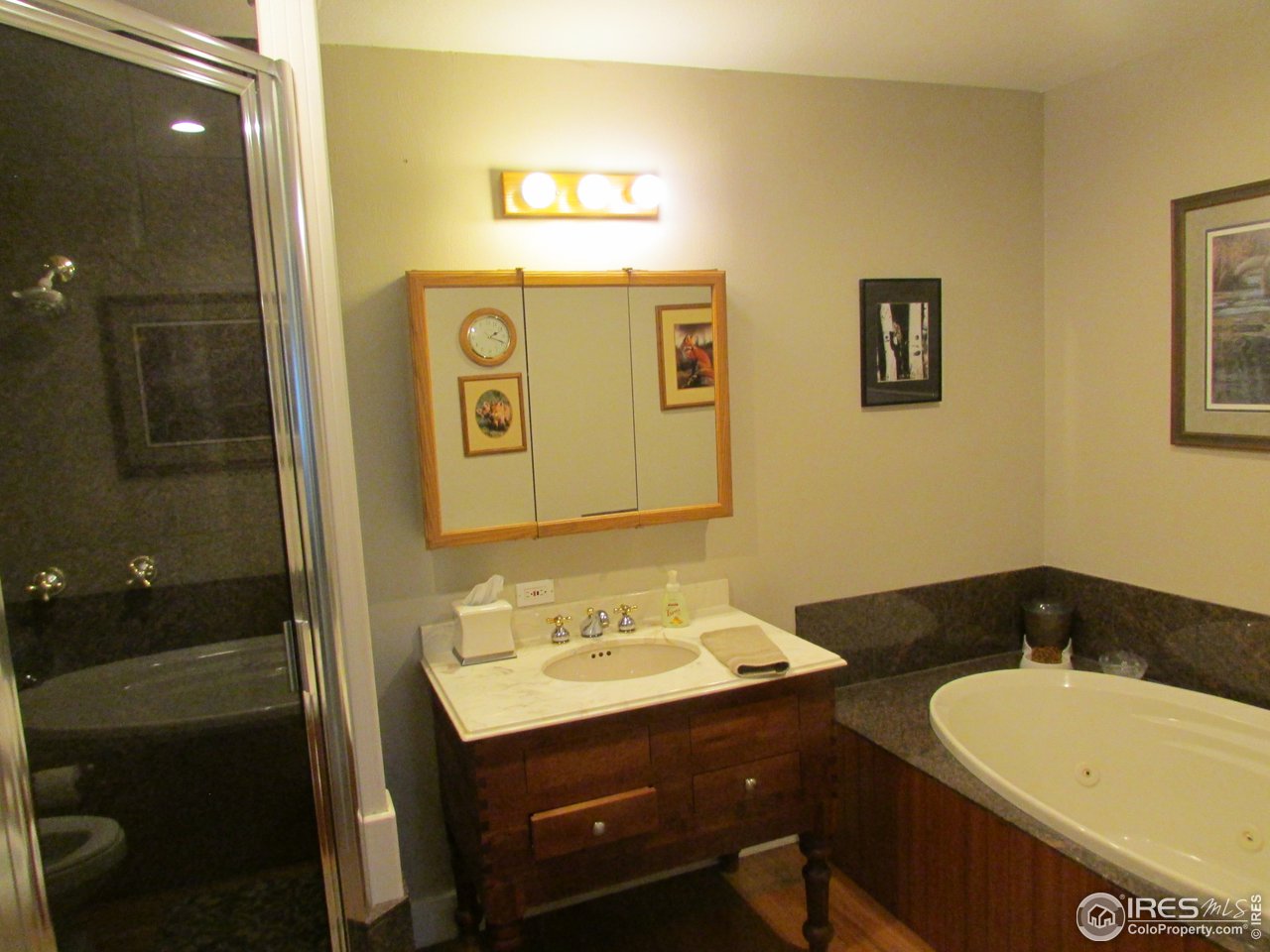 3669 County Road 45 Hudson, CO 80642 - Photo 12 of 25 a bathroom with a sink and a mirror