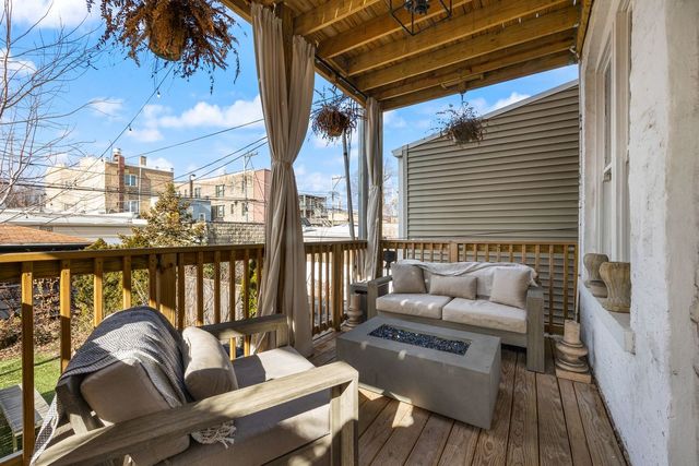a outdoor living room with furniture